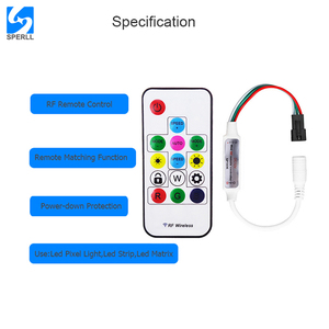 Радиочастотный дистанционный беспроводной контроллер, RGB светодиодный контроллер, адресный светодиодный диммер SP103E - Product Image 2