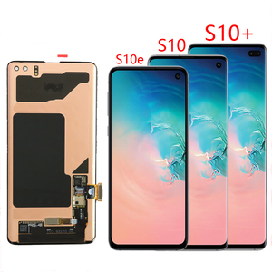 จอแสดงผล LCD โทรศัพท์มือถือสำหรับ Samsung Galaxy S 5 6 7 8 9 10 20 Plus อัลตร้าพร้อมกรอบหน้าจอสัมผัส