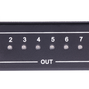 VCOM Video Splitter Box 8 Way 1080p Alta velocidad 10,2 Gbps 1 Entrada 8 Salida 1,4 V HDMI Splitter 1 Computadora a 8 Monitores