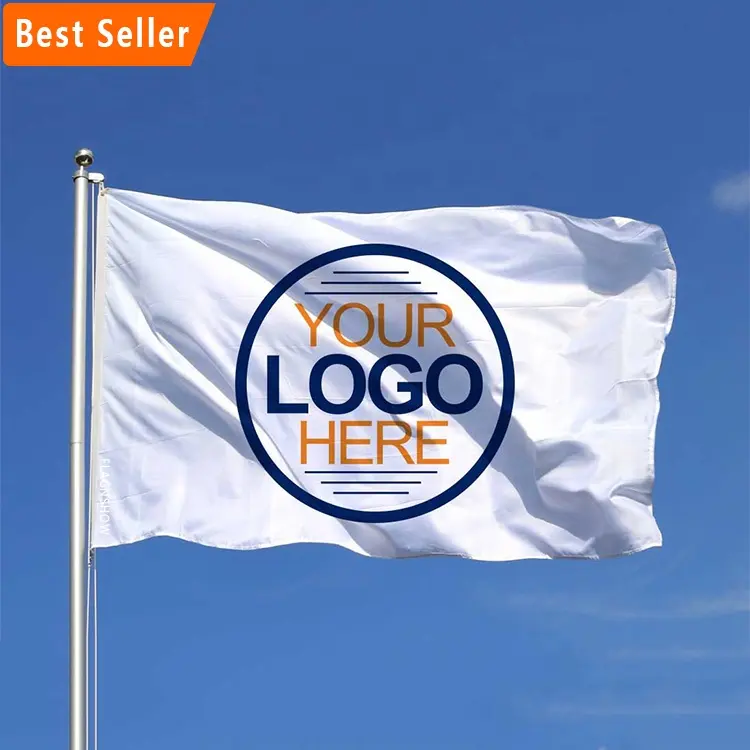 Bandiera promozionale personalizzata 3 x5ft banner con logo vuoto a sublimazione personalizzato qualsiasi bandiera volante all'aperto di design 3x5 bandiera personalizzata
