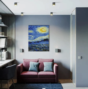 Pintura en lienzo de cielo estrellado de Van Gogh, pintura moderna DIY, número de lino, marco de impresión Digital, regalo al óleo sin aceite, estilo de pintura clásica - Product Image 2