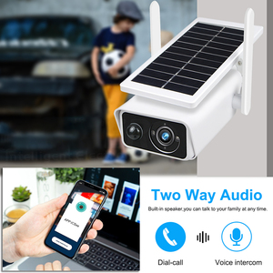 Solar Bullet Security IP Camera 4MP Dual Lens WiFi IR Night Vision Two <strong>Way</strong> Audio Smart <strong>Wireless</strong> Solar CCTV Camera <strong>System</strong> ABQ-Q1 - Product Image 4