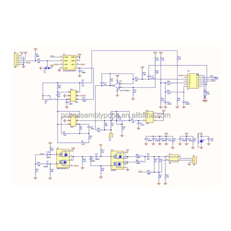 Assemblage de circuits imprimés PCB électroniques personnalisés Assemblage de cartes de circuits imprimés double face Fabricant de cartes électroniques