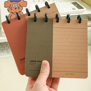 Tasca di ricambio rimovibile all'ingrosso piccolo blocco note con copertina rigida a fogli mobili Mini taccuino portatile linea orizzontale per appunti - Product Image 5