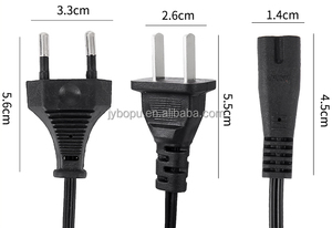 C7 güç kablosu ab tak 2 prong ac güç kablo kordonu iec c7 güç kablosu tıraş lambası şarj için kullanılan - Product Image 2