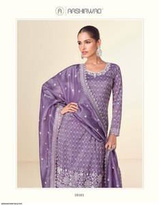 Royal Export Designer Crush Dupatta Salwar Suit Pure Slub with Embroidery Diamond Work Weddings <strong>Pakistani</strong> Style - Product Image 2