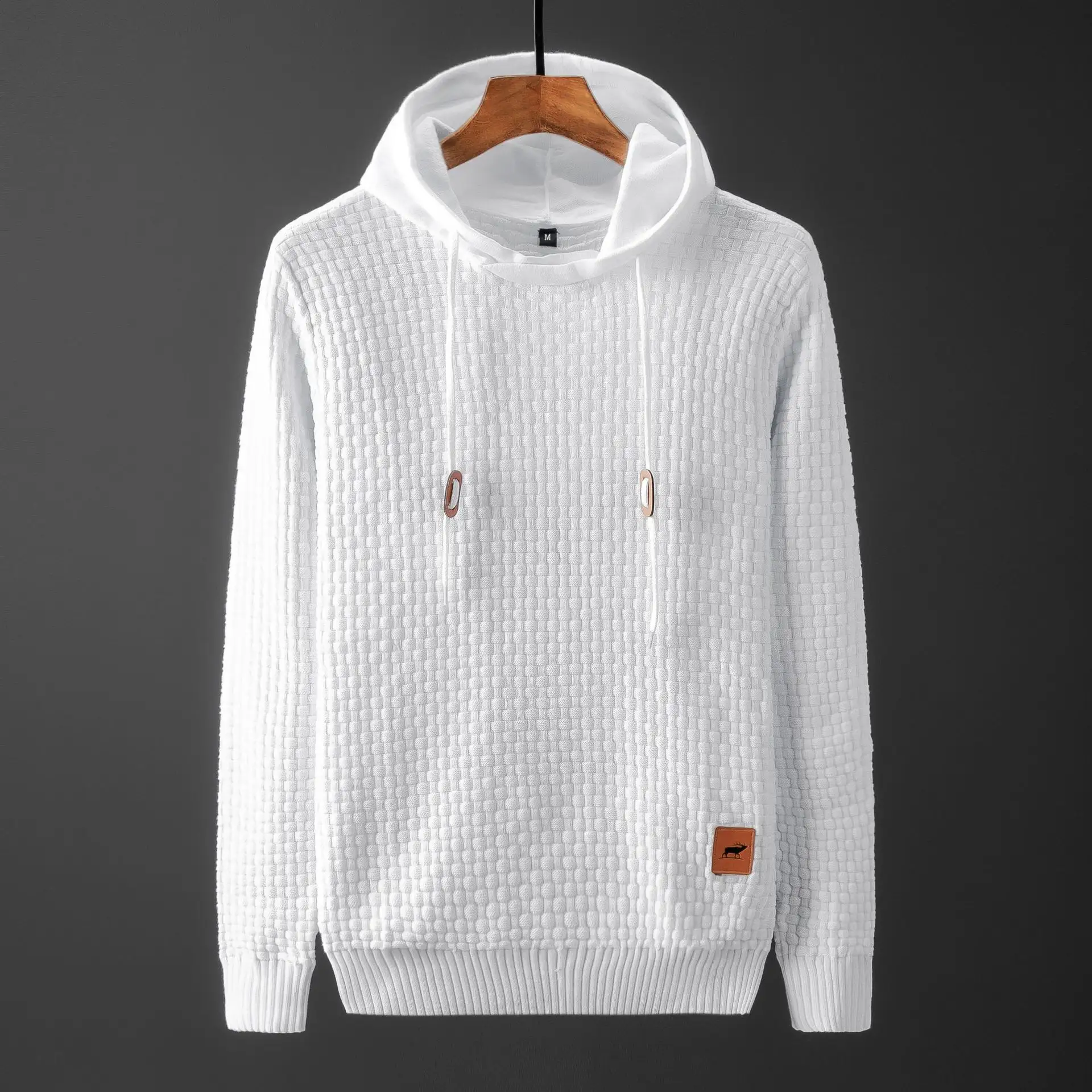 Sweat à capuche en cachemire pour homme, vêtement à la mode, blanc et noir, nouveau Style de styliste