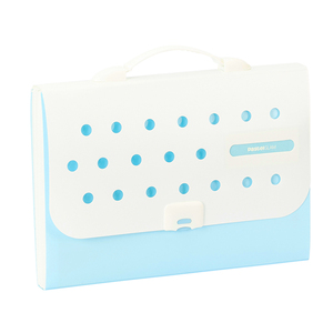 Organizador de documentos de cuero resistente al fuego de 13 bolsillos con mango retráctil, bolsa de carpeta de papelería A4 expandible, PP personalizado para oficina - Product Image 3