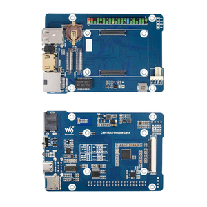 Raspberry Pi CM4 modulo di calcolo NAS Host Home Network Storage Server Dual SATA Interface 2 pollici LCD (CM4 non è incluso)