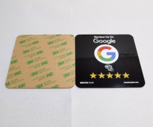 Fashional personalizzato QR codice stampato RFID Card NFC Google Review Card quadrato 13.56MHz PVC impermeabile PET