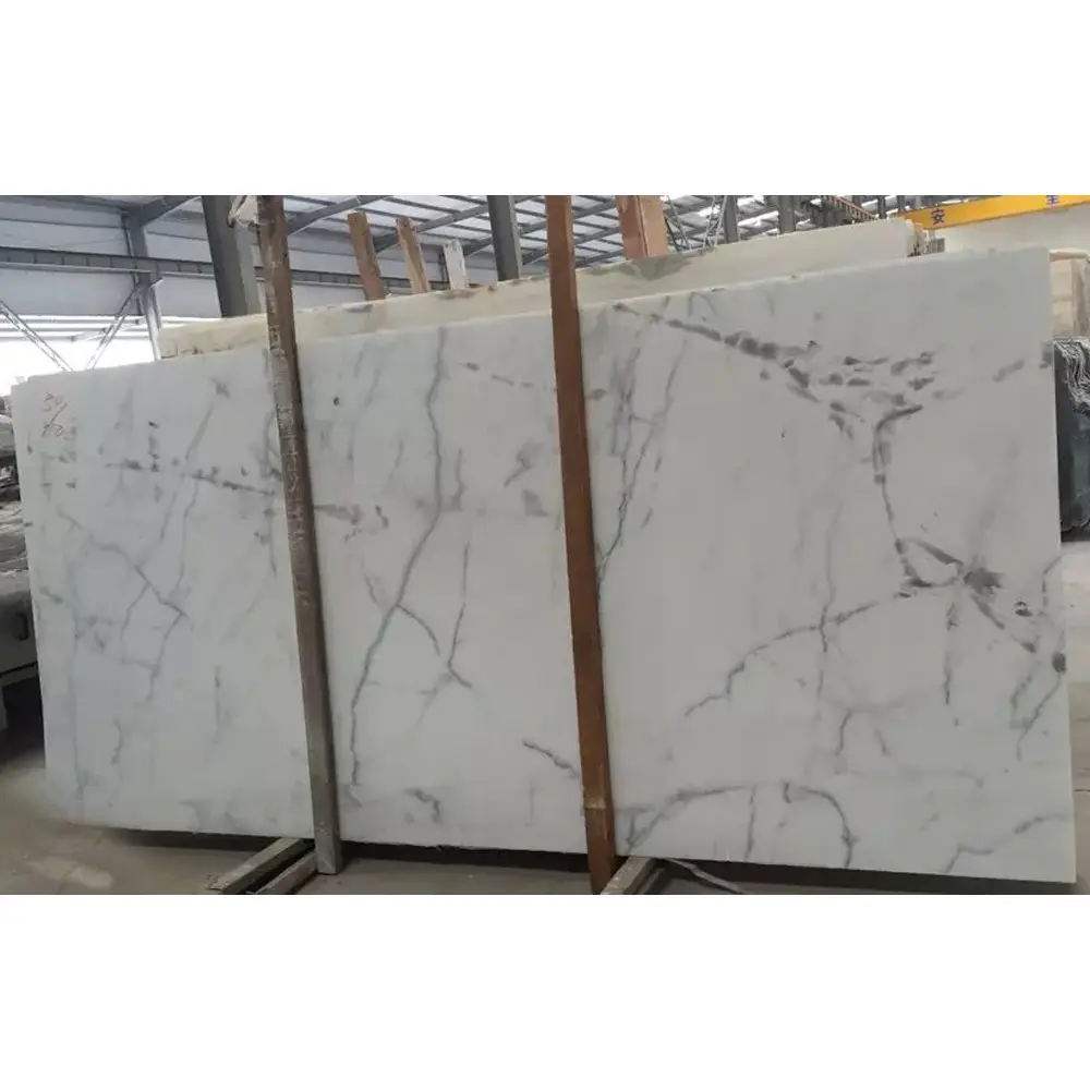 SHIHUI Natural Stone Price of Italian Venato Statuario Polished Marble Flooring Tile Italy Bianco White Statuario Marble Slab