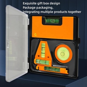 強力な磁気小型ポータブルユニバーサルレベリングバブルハンギングラインレベルセット付きアルミニウム合金レベル - Product Image 4