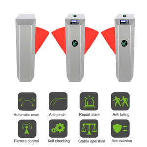 Zento Chất lượng cao tùy chỉnh kiểm soát truy cập Cổng An Ninh với Acrylic chải động cơ nắp quay cho tàu điện ngầm - Product Image 3