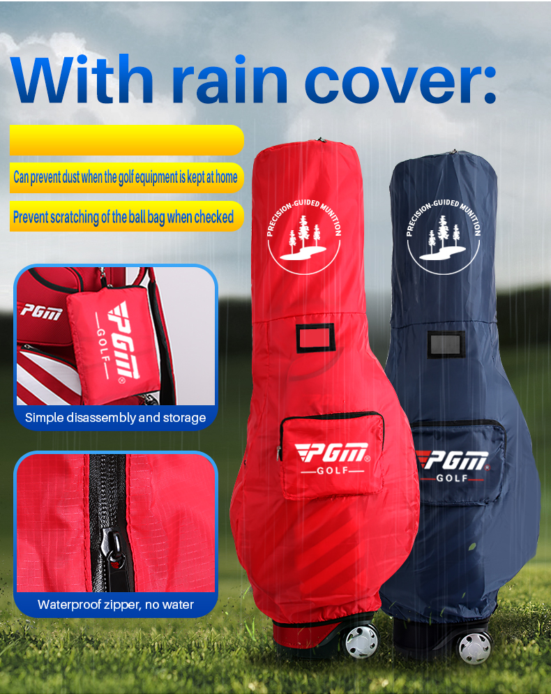 PGM QB041 Women golf bags with wheels fashion/cooler pocket企业官网