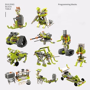 2025 nuevo juguete educativo STEM creativo DIY programación de doble motor bloques de construcción eléctricos bloques de construcción de montaje mecánico