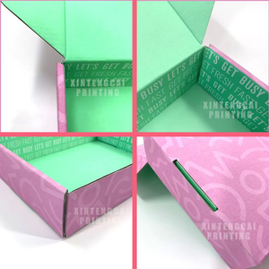 批发瓦楞包装邮件盒定制布料小衬衫盒定制标志面料服装发货 - Product Image 2
