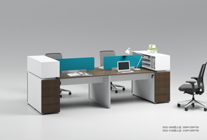 Modernes Design Personal Büro Schreibtisch möbel Vier Personen Büroarbeit platz Tisch
