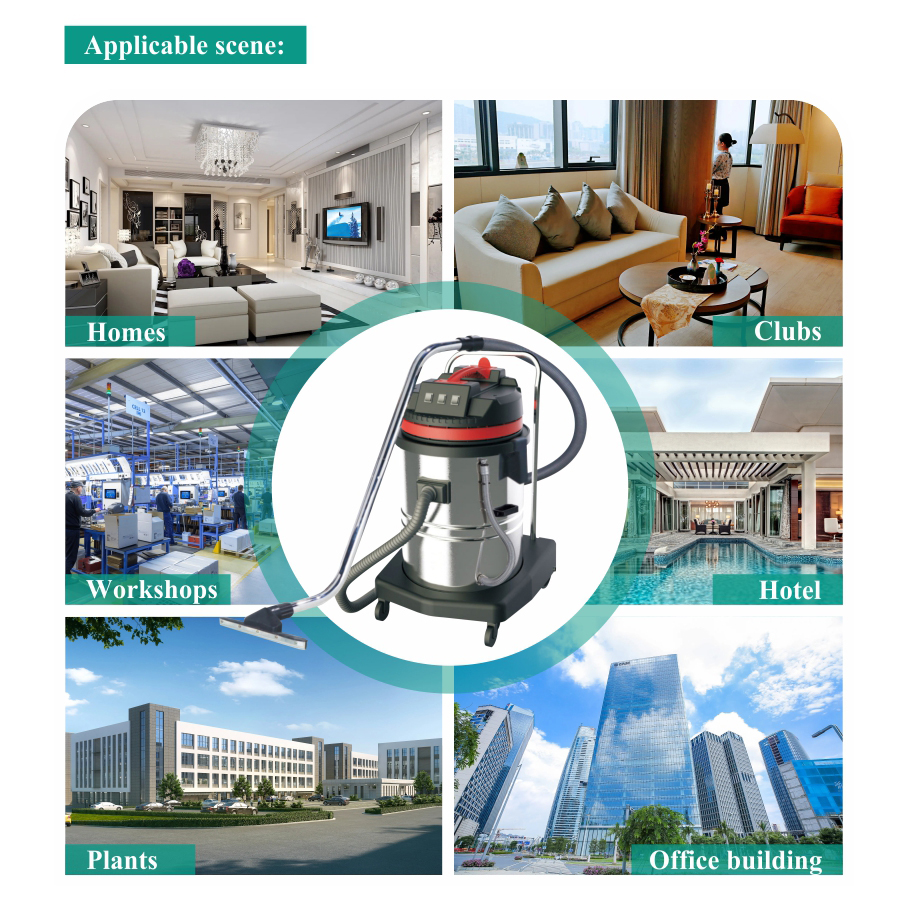 Hot Selling Wet and Dry Vacuum Cleaner Dust Water Industrial Cleaning Machine