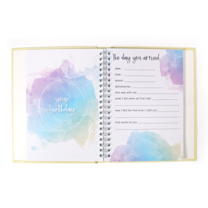 Custom <strong>Printing</strong> Baby Growth Pregnancy Keepsake Baby <strong>Log</strong> Spiral Baby Book Daily Memory Record First Book Journal <strong>Notebook</strong> - Product Image 3