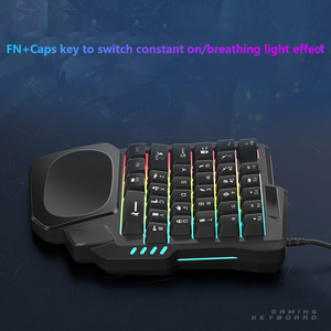 Teclado de juego para teléfono móvil, accesorios periféricos, teclado de juego con cable Usb