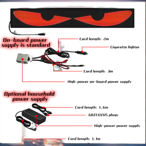 RGB Flexible <strong>LED</strong> Eye Display Trucks Buses Smart App Control Scrollable Eye Animation Sign <strong>Board</strong> Utilizes Smart Car Technology - Product Image 2
