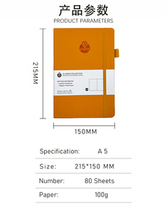 批发每日计划者记事本书写笔记本A6软触摸盖可定制初级 - Product Image 6