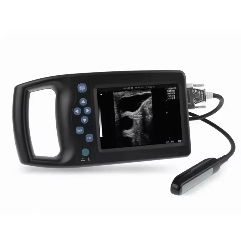Escáner de ultrasonido Doppler portátil, pantalla a color, máquina de ultrasonido veterinario, ultrasonido clínico de mano para animales de granja