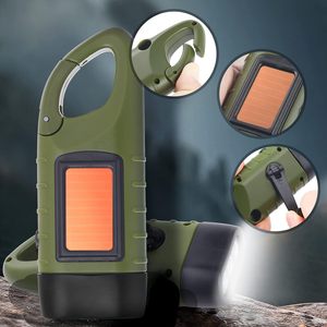 Draagbare 3 Led Zaklamp <span class=keywords><strong>Hand</strong></span> Crank Zaklamp Zonne-Energie Zaklamp Zaklamp Compacte Nood Handheld Survival Zaklamp - Product Image 4