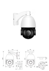 Plug และ Play การทำงานกับ Hik NVR Auto ติดตาม IMX335 CMOS 5MP/6MP 20X Ip กล้อง Ptz,พร้อมไมโครโฟนในตัว - Product Image 3
