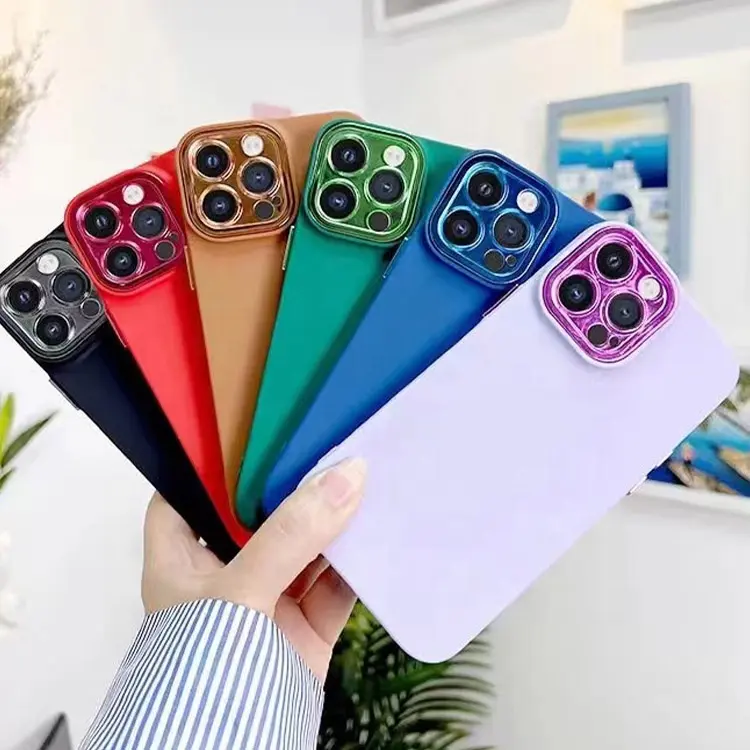 Film Lensa Dapat Dilepas Warna-warni Dilapis 1.5MM TPU Casing Ponsel untuk Poco/Redme Note 9 Pro/Samsung