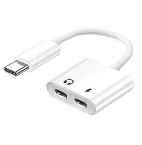 2合1音频适配器USB C至3 5毫米插孔Type-C充电3.5毫米Aux电缆 - Product Image 6