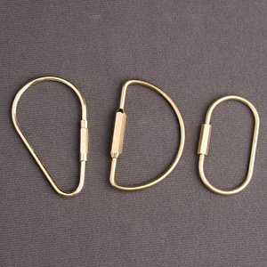 Llaveros retro de latón puro de varias formas, almacenamiento de llaves de metal personalizado, duradero - Product Image 2