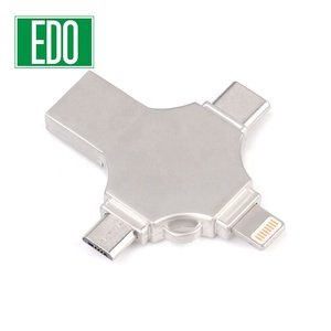 4 in 1 USB แฟลชเมมโมรี่ U Disk 32GB OTG USB แฟลชไดรฟ์สำหรับอินเตอร์เฟซ usb/ Micro/Type-C - Product Image 6