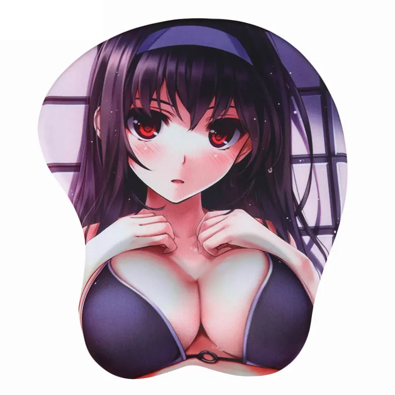 Suporte design personalizado um mouse pad sexy 3d, anime masculino peito jogo