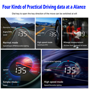Novo projetor para veículo, m8, display de cabeça, obd2ii, medidor de velocidade, velocímetro <span class=keywords><strong>digital</strong></span>, inteligente, para carro