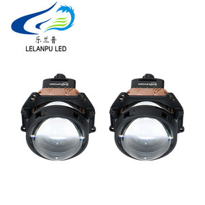 LELANPU otomotiv aydınlatma sistemi 3 inç LED farlar 120W yüksek düşük işın matris lazer far bi led projektör Lens - Product Image 1