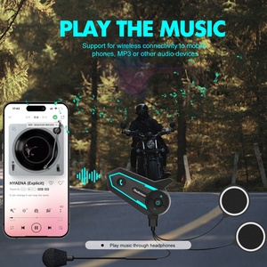 Intercomunicador con Bluetooth 5,2 Para casco de motocicleta, interfono inalámbrico, intercomunicador, IP67, auriculares impermeables para llamadas - Product Image 5