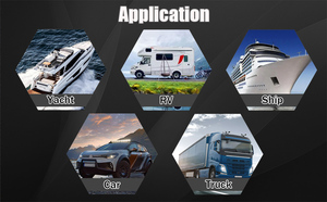 Yüksek kaliteli Cars 48V güç dağıtım blok bara Terminal bloğu 5x M8 Terminal çiviler arabalar kamyon Rv yatlar tekne gemi için - Product Image 5