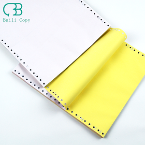 Papel de copia sin carbón al por mayor de fábrica 100% pulpa primaria papel de forma de computadora NCR de 3 capas - Product Image 1