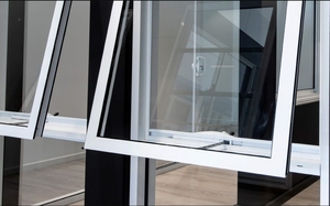 Fabbrica della cina UPVC tendone finestre tenda finestra con schermo e manovella operatore - Product Image 3