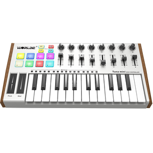 WORLDE Mini II Teclado MIDI USB portátil Control de instrumento musical portátil TUNAMINI (controlador MIDI) - Product Image 2
