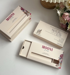 Caja de papel de embalaje para uñas postizas al por mayor con ventana de PVC transparente, caja de regalo transparente con logotipo personalizado - Product Image 6