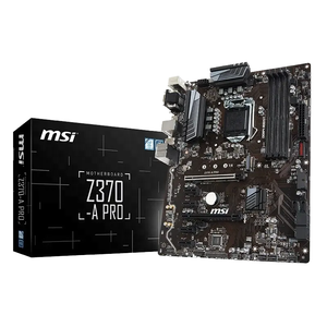 MSI Z370-A PROデスクトップATXコンピュータ用DDR4 RAM 4チャネルSATAハードドライブインターフェイス64GB最大RAM容量Intel - Product Image 1