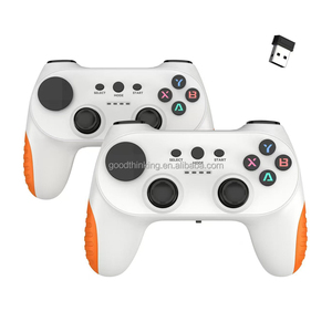 OEMロゴ新しいシンプルなPCゲームパッドワイヤレス2.4Ghzゲームコントローラー振動なしゲームスティックボックスUSBジョイスティック2人用 - Product Image 2