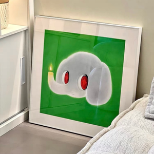 Noel atmosferi renkli Modern suluboya sanat çocuk odası dekoratif arka plan duvar baskılı hayvan tema tuval üzerine - Product Image 3