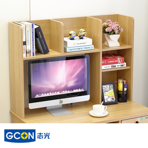 Wooden <strong>Computer</strong> Desk with Bookshelf Furniture Study Table for Home and Office - Product Image 3