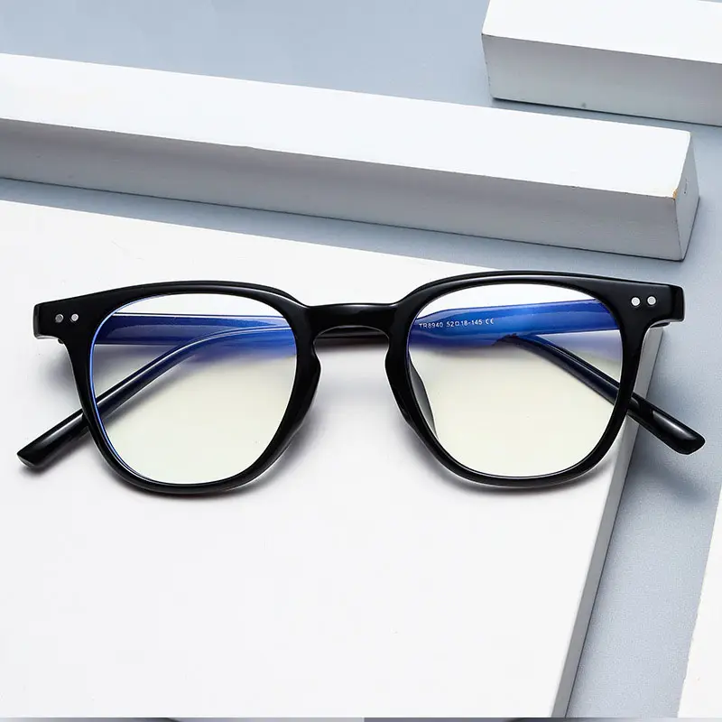 Vendita calda new mans computer eye wear occhiali da vista con montatura da vista occhiali anti blue ray occhiali da filtro in vetro blu