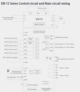 Controlador inversor de frecuencia Variable VFD VSD, 18,5 kW, 3 fases, 380V, controlador de unidad de velocidad variable, resistente - Product Image 4