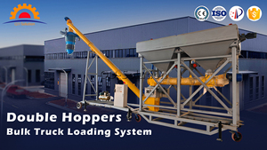 Double Hoppers Bulk Truck Ladesystem mit manueller Beutel entfernung Big Bag Silo Bag Entlade maschine 2024