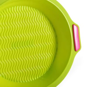 Mutfak dairesel silikon kek kalıpları pişirme mutfak alet tost sopa gıda sınıfı silikon kek kalıp